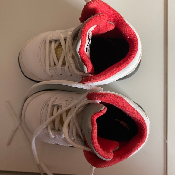 Nike Air Jordan 5 Retro TD Low Fire Red Toddler 5C Shoe Sneaker 440890-100 - Picture 13 of 16